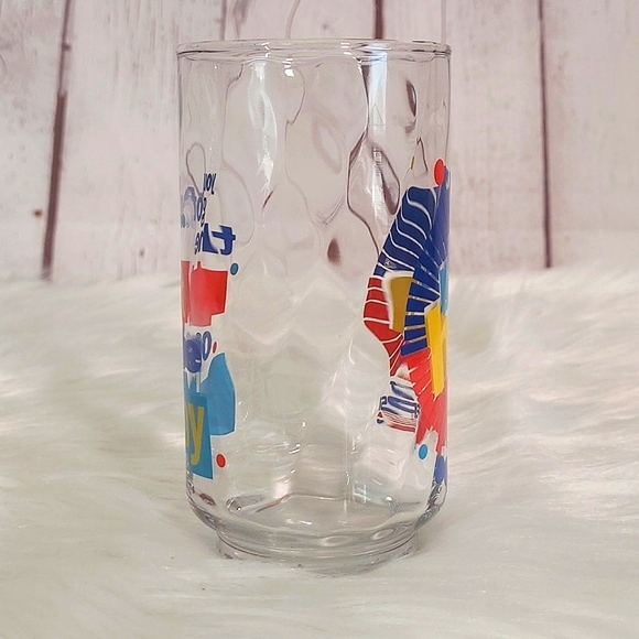 Vintage Diet Pepsi Soda Ray Charles You Got The Right One Baby Crystal Glass Cup - Picture 4 of 14